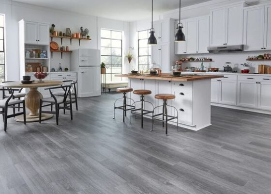 Sàn nhựa giả gỗ trong nhà