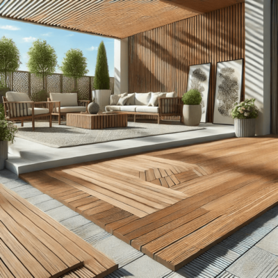 Sàn Nhựa Giả Gỗ Chống Nước Ngoài Trời