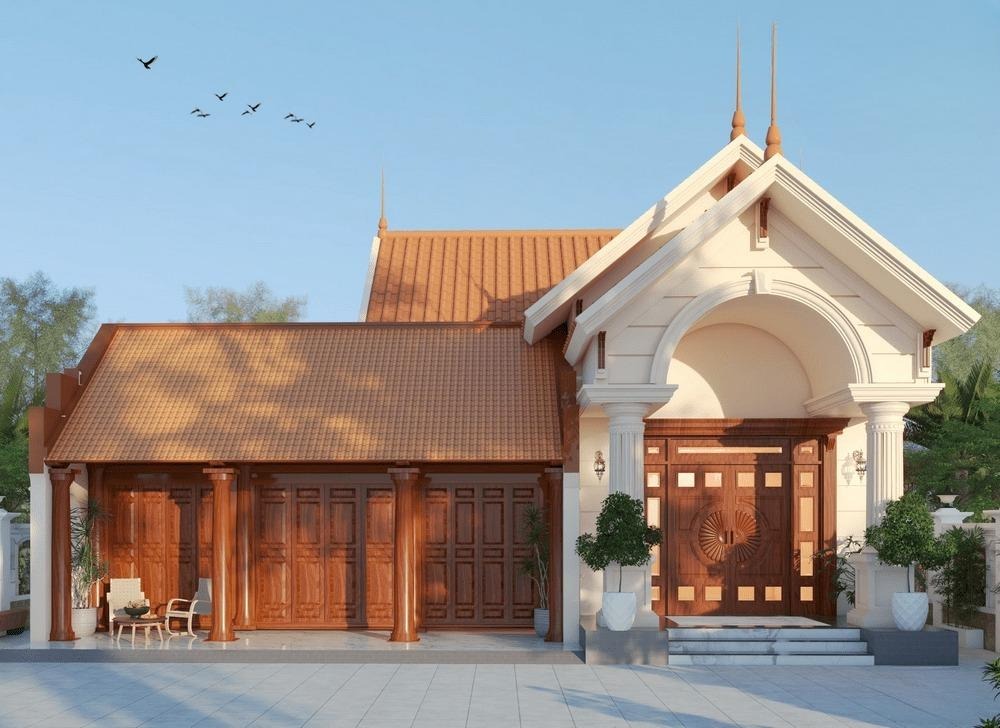 Nhà gỗ 3 gian hiện đại: Thiết kế đẹp, tiện nghi cho không gian sống lý tưởng